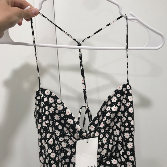 Zara floral midi dress linen blend - Picture 5 of 12